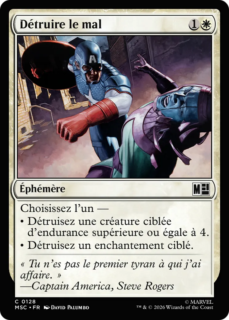 Détruire le mal — Marvel Super Heroes Commander — Magic: The Gathering