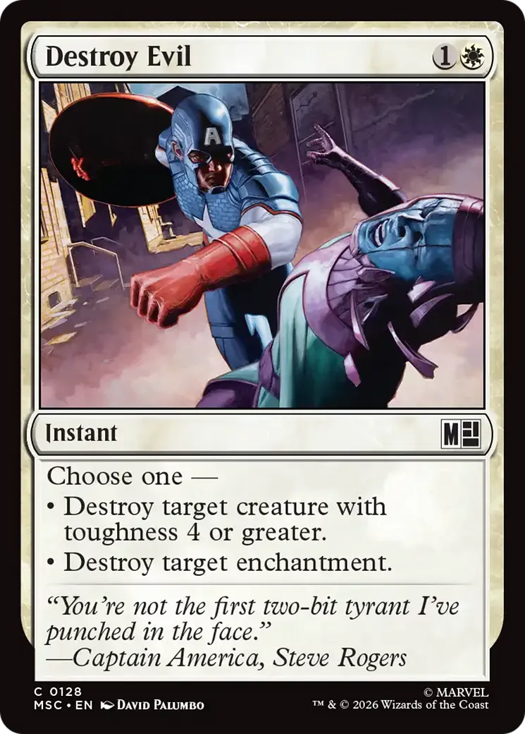 Destroy Evil — Marvel Super Heroes Commander — Magic: The Gathering