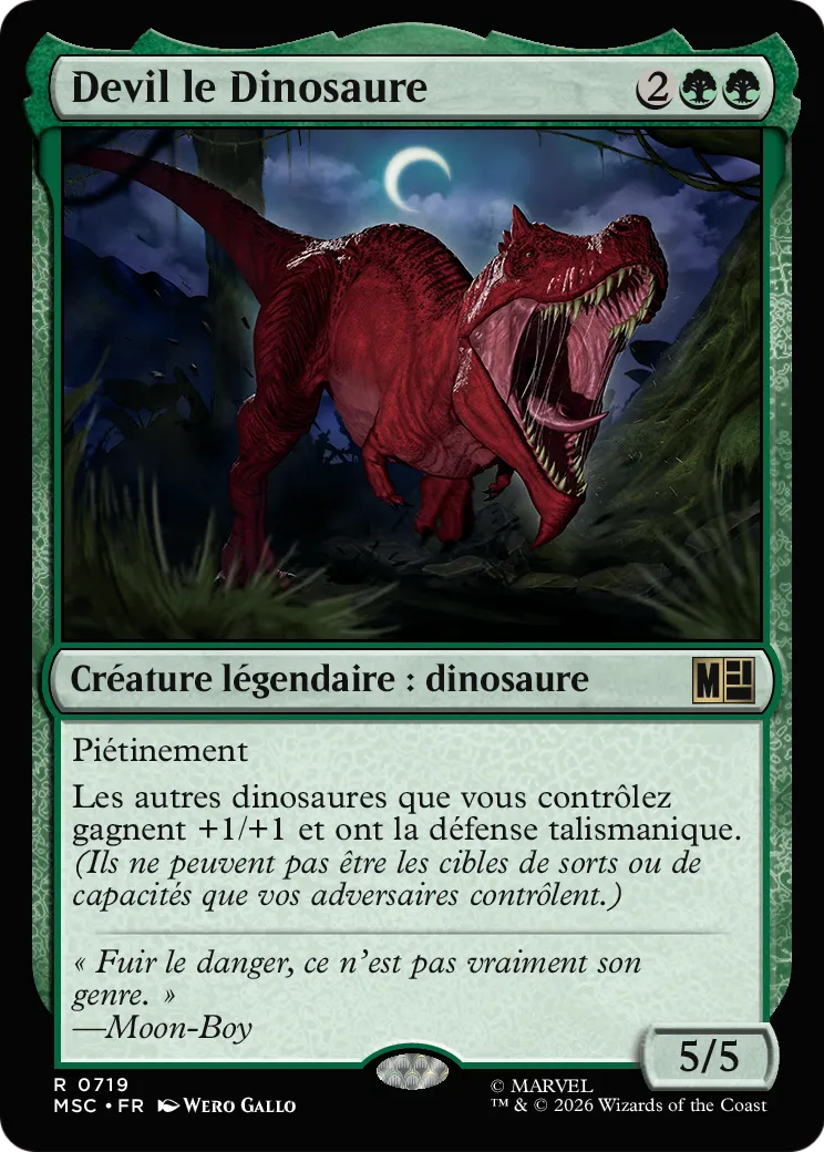 Devil le Dinosaure — Marvel Super Heroes Commander — Magic: The Gathering