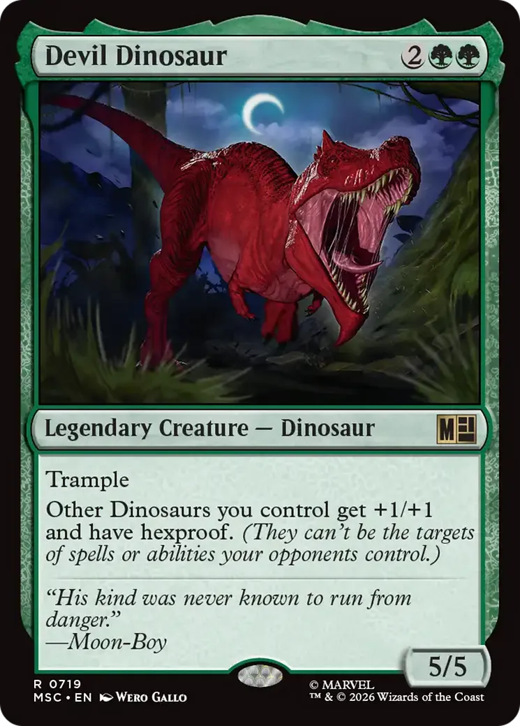 Devil le Dinosaure — Marvel Super Heroes Commander — Magic: The Gathering