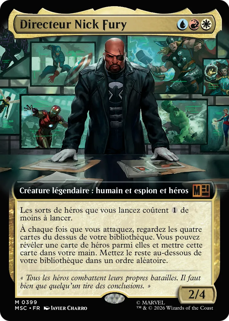 Directeur Nick Fury — Marvel Super Heroes Commander — Magic: The Gathering