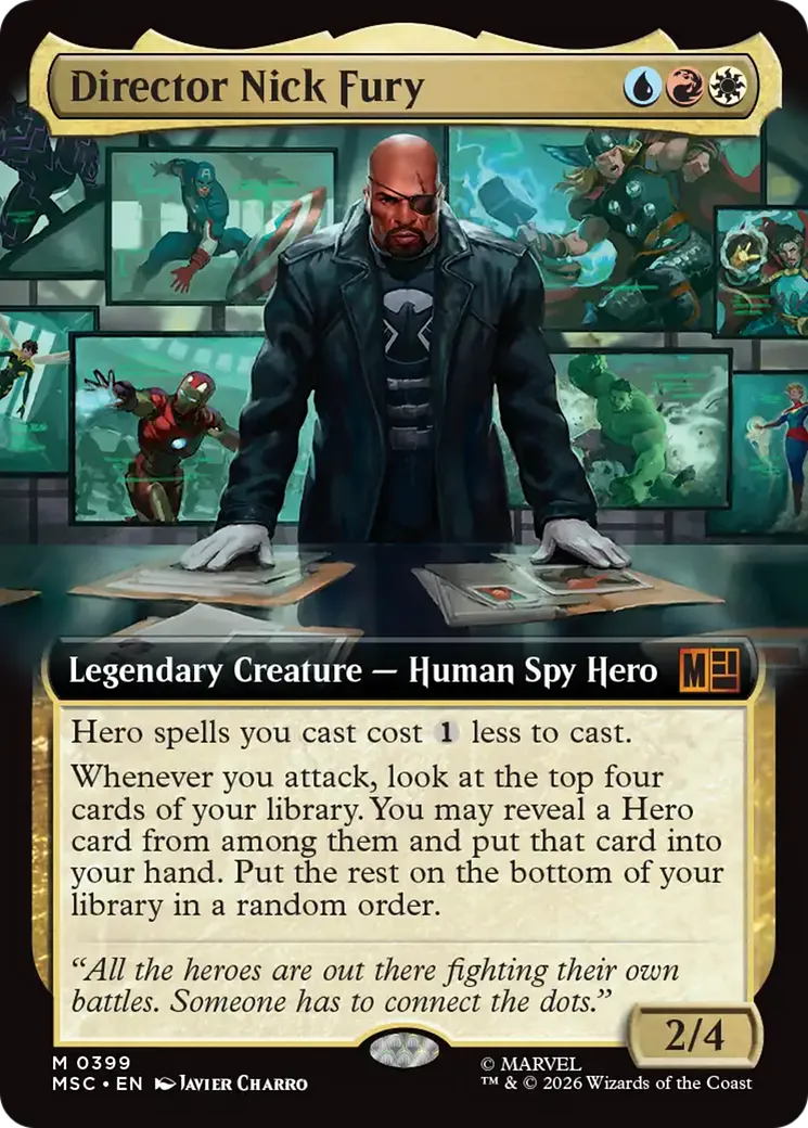 Director Nick Fury — Marvel Super Heroes Commander — Magic: The Gathering