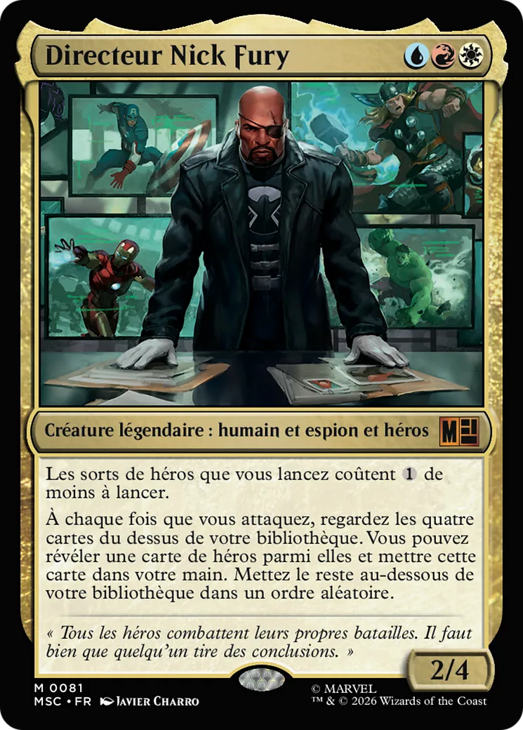 Directeur Nick Fury — Marvel Super Heroes Commander — Magic: The Gathering