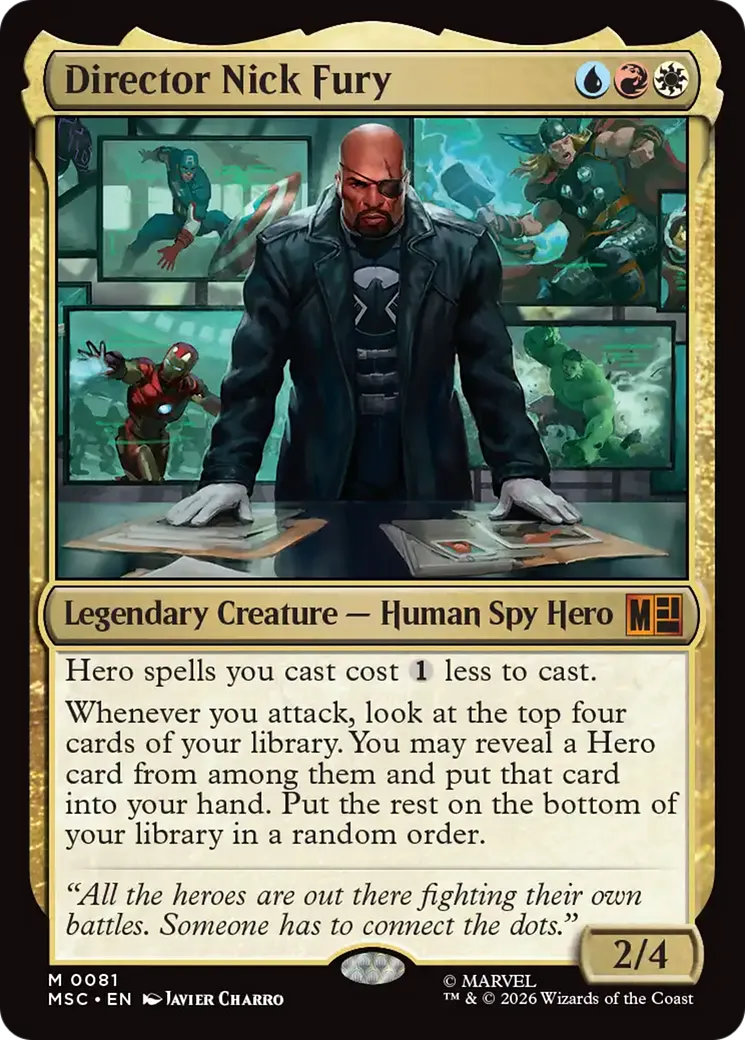 Directeur Nick Fury — Marvel Super Heroes Commander — Magic: The Gathering