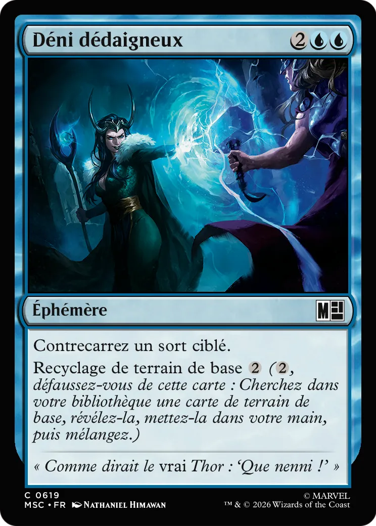 Déni dédaigneux — Marvel Super Heroes Commander — Magic: The Gathering