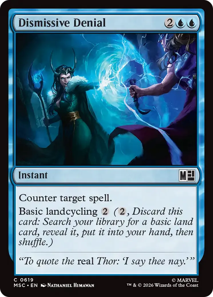 Déni dédaigneux — Marvel Super Heroes Commander — Magic: The Gathering