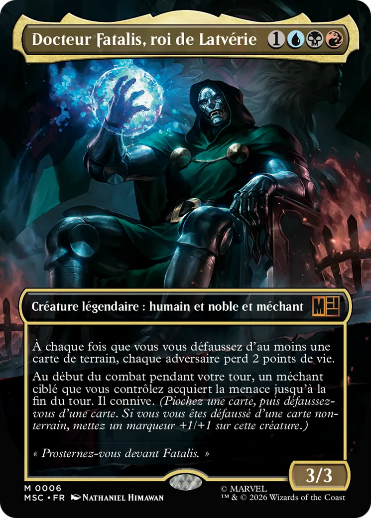 Docteur Fatalis, roi de Latvérie — Marvel Super Heroes Commander — Magic: The Gathering