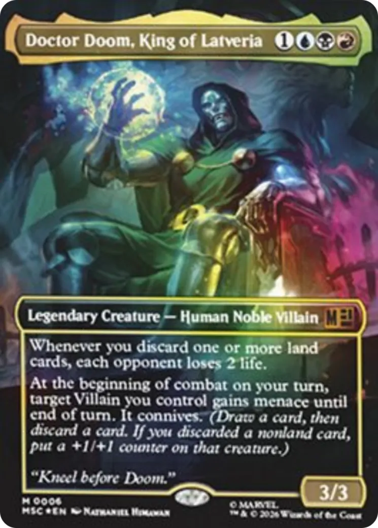 Doctor Doom, King of Latveria — Marvel Super Heroes Commander — Magic: The Gathering