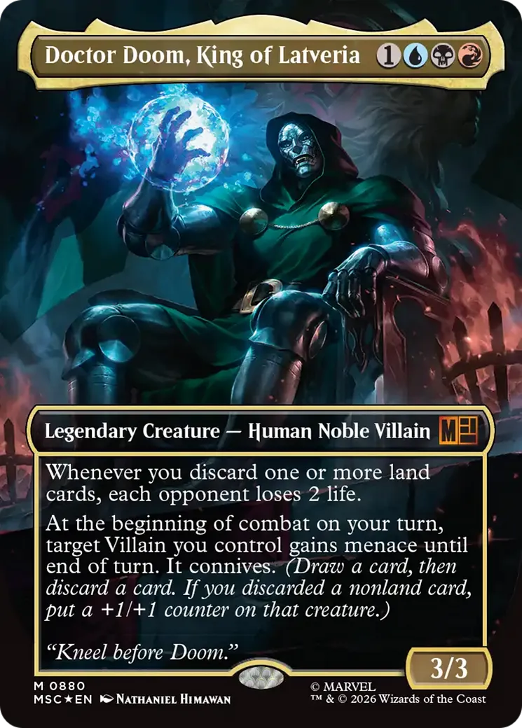 Doctor Doom, King of Latveria — Marvel Super Heroes Commander — Magic: The Gathering