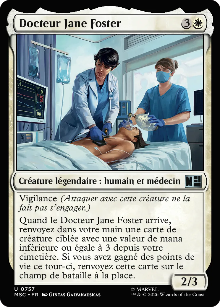 Docteur Jane Foster — Marvel Super Heroes Commander — Magic: The Gathering