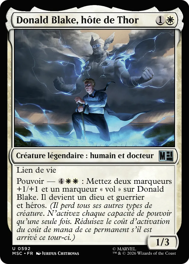 Donald Blake, hôte de Thor — Marvel Super Heroes Commander — Magic: The Gathering