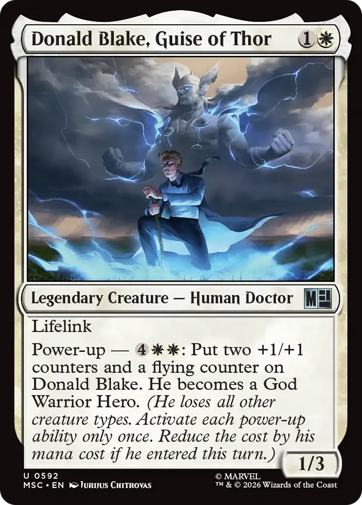 Donald Blake, Guise of Thor — Marvel Super Heroes Commander — Magic: The Gathering