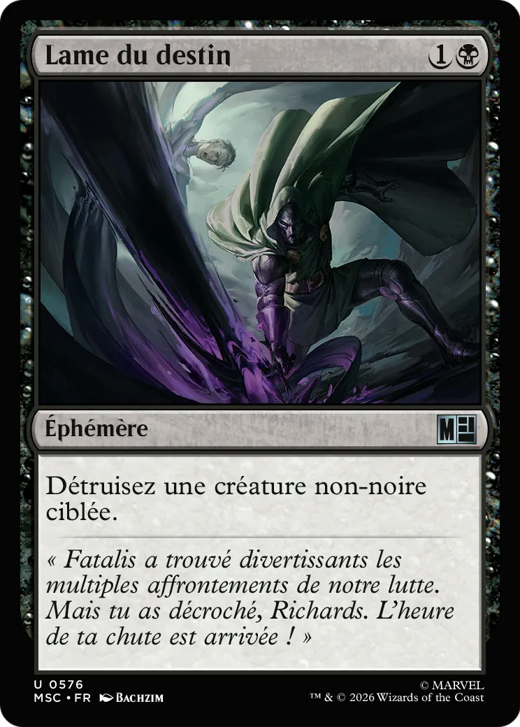 Lame du destin — Marvel Super Heroes Commander — Magic: The Gathering