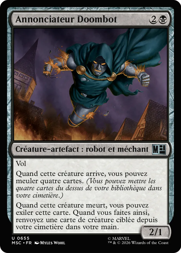 Annonciateur Doombot — Marvel Super Heroes Commander — Magic: The Gathering