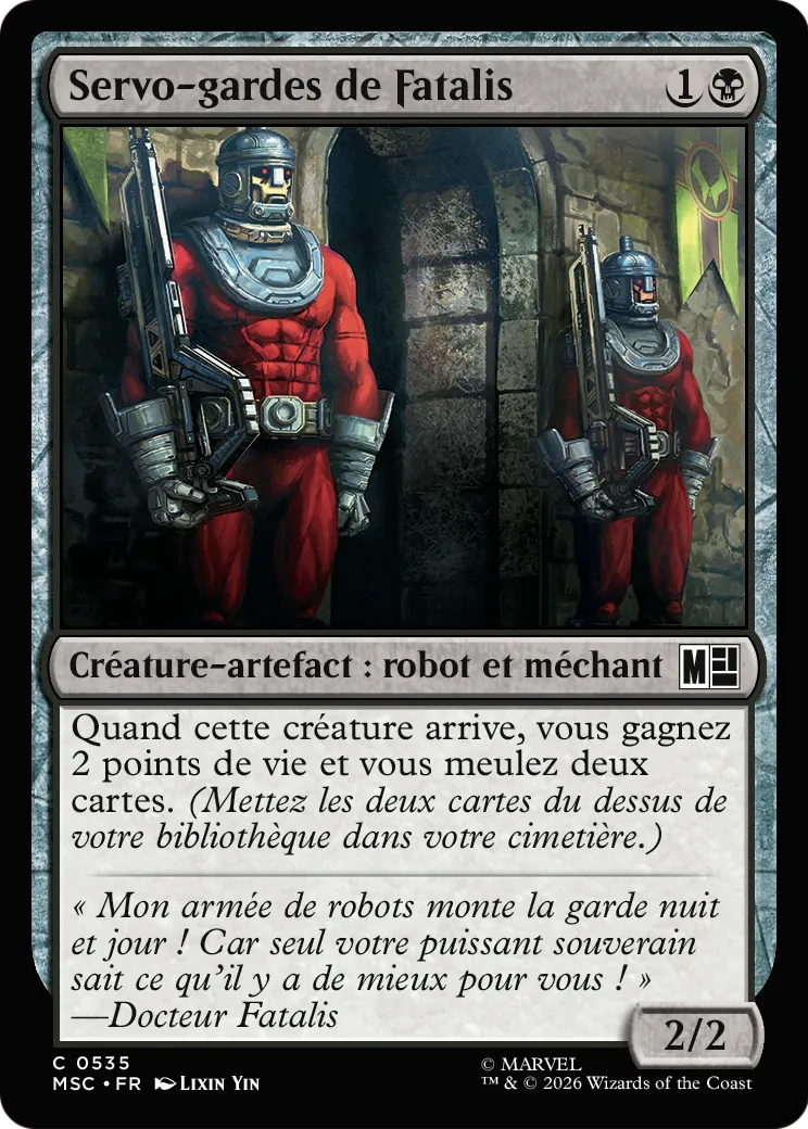 Servo-gardes de Fatalis — Marvel Super Heroes Commander — Magic: The Gathering