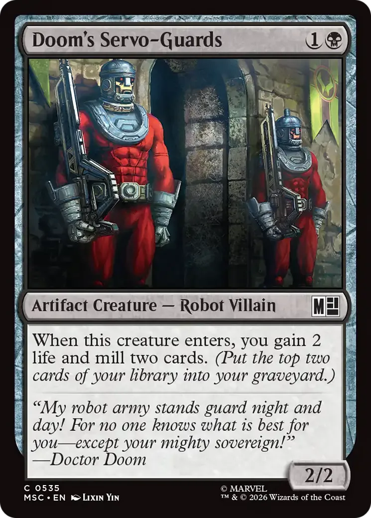 Servo-gardes de Fatalis — Marvel Super Heroes Commander — Magic: The Gathering