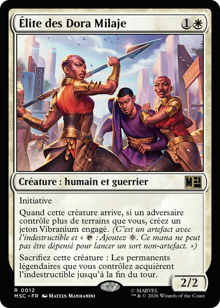 Élite des Dora Milaje — Marvel Super Heroes Commander — Magic: The Gathering