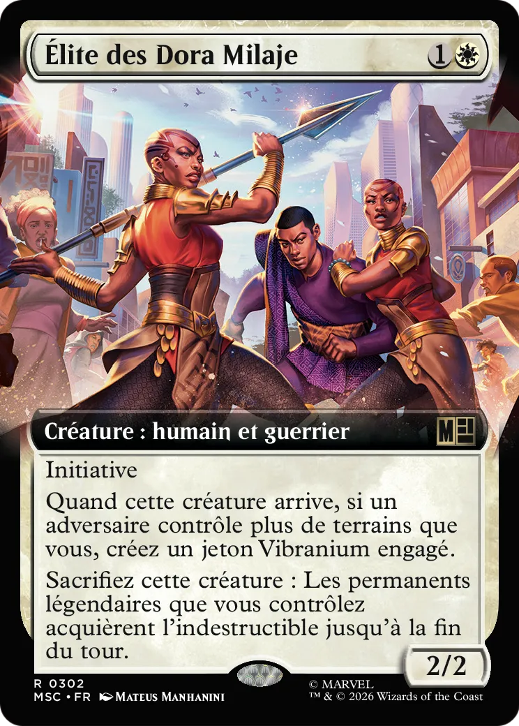 Élite des Dora Milaje — Marvel Super Heroes Commander — Magic: The Gathering