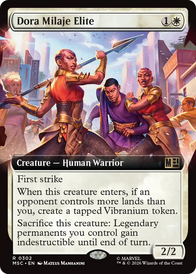 Dora Milaje Elite — Marvel Super Heroes Commander — Magic: The Gathering