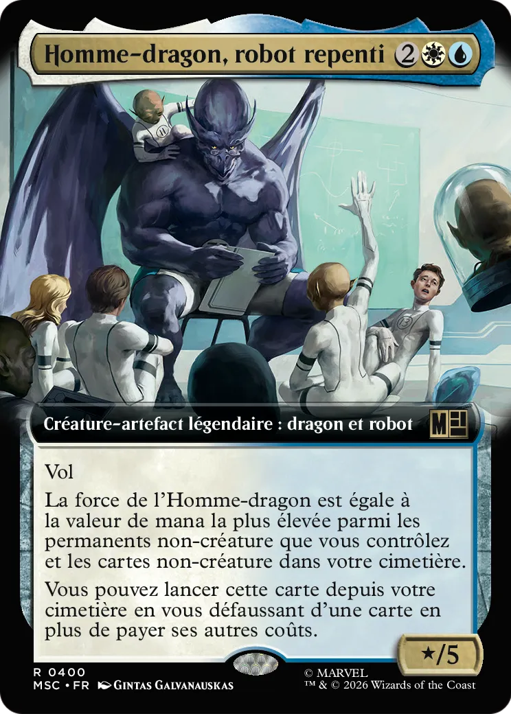 Homme-dragon, robot repenti — Marvel Super Heroes Commander — Magic: The Gathering