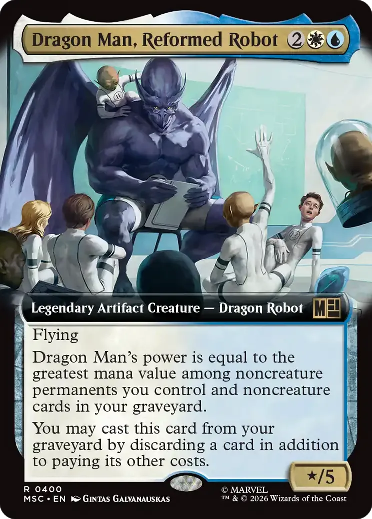 Dragon Man, Reformed Robot — Marvel Super Heroes Commander — Magic: The Gathering