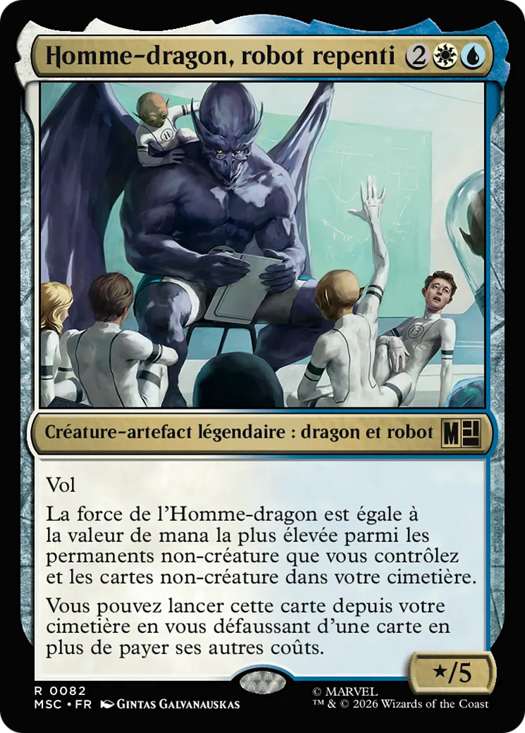 Homme-dragon, robot repenti — Marvel Super Heroes Commander — Magic: The Gathering