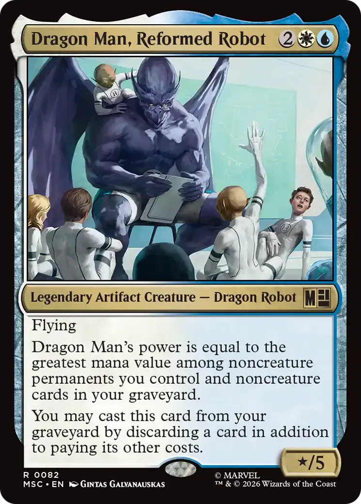 Dragon Man, Reformed Robot — Marvel Super Heroes Commander — Magic: The Gathering