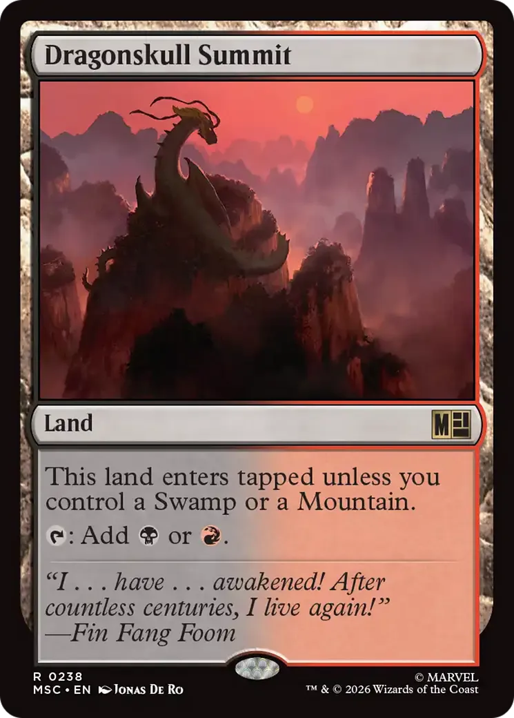 Dragonskull Summit — Marvel Super Heroes Commander — Magic: The Gathering