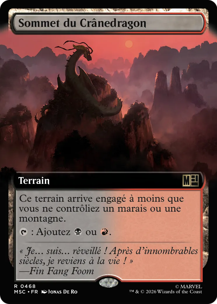 Sommet du Crânedragon — Marvel Super Heroes Commander — Magic: The Gathering