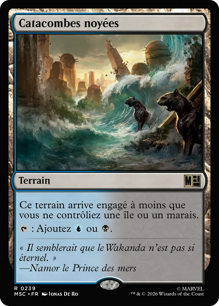 Catacombes noyées — Marvel Super Heroes Commander — Magic: The Gathering