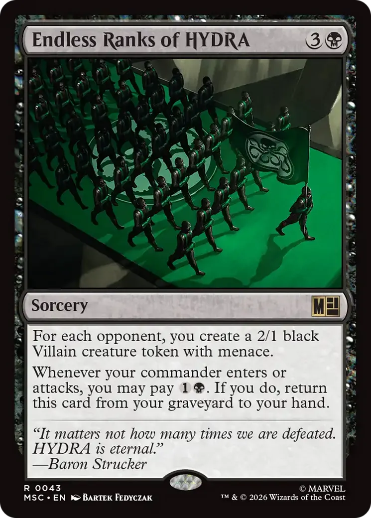 Innombrables troupes d'HYDRA — Marvel Super Heroes Commander — Magic: The Gathering