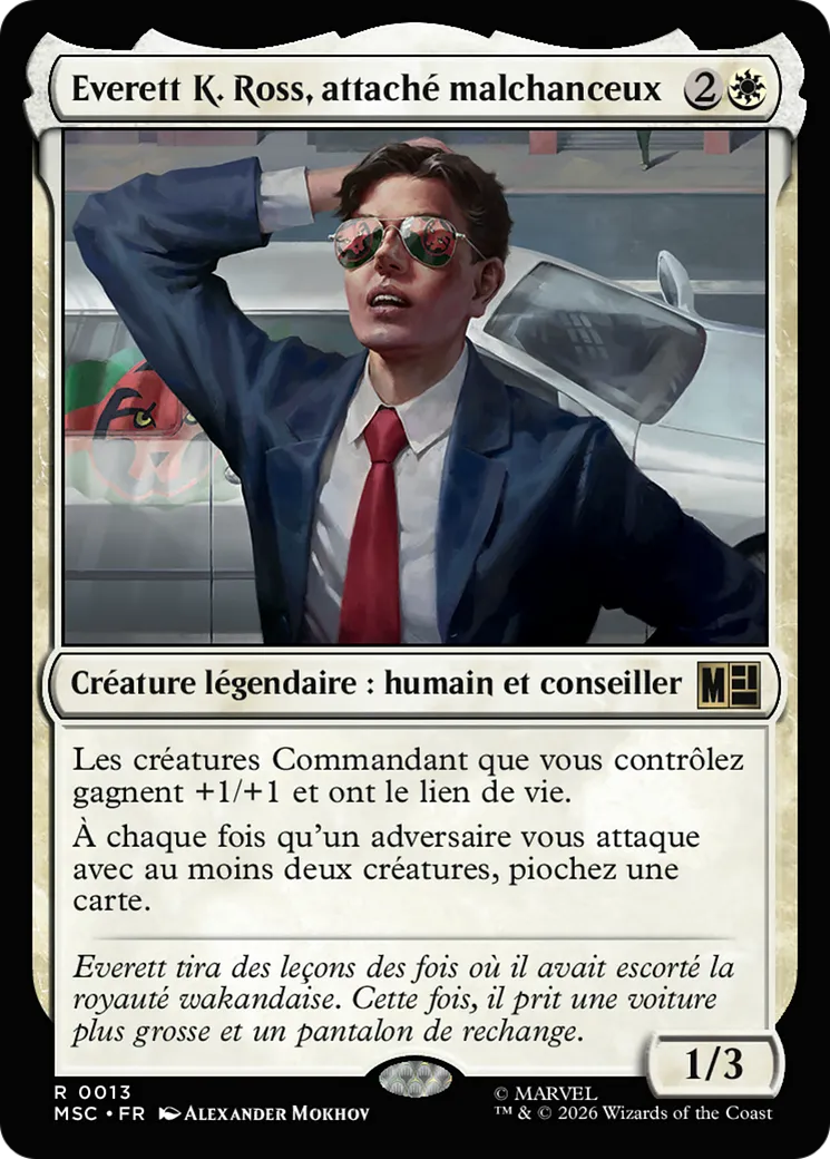 Everett K. Ross, attaché malchanceux — Marvel Super Heroes Commander — Magic: The Gathering