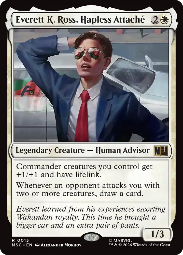 Everett K. Ross, attaché malchanceux — Marvel Super Heroes Commander — Magic: The Gathering