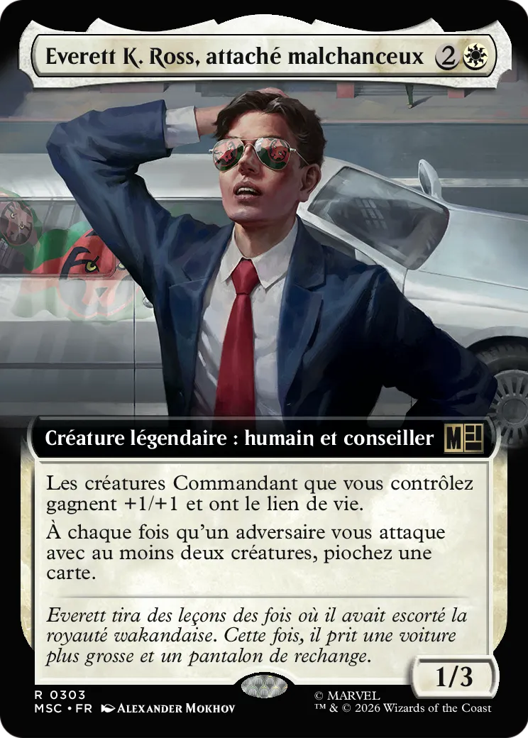 Everett K. Ross, attaché malchanceux — Marvel Super Heroes Commander — Magic: The Gathering