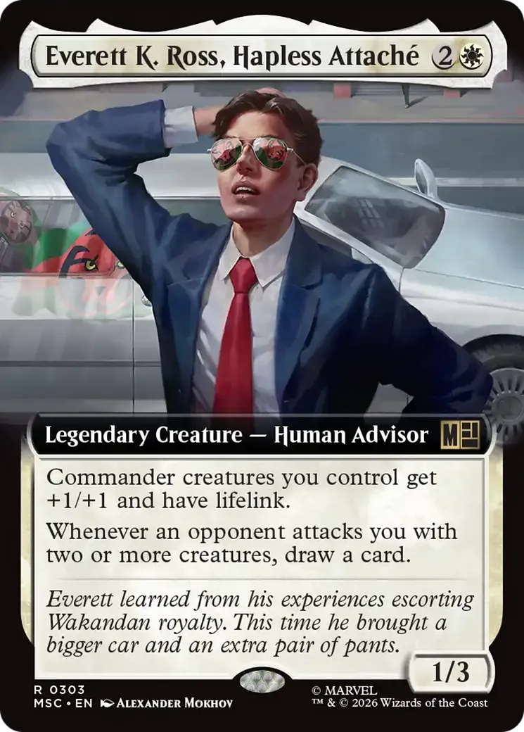 Everett K. Ross, Hapless Attaché — Marvel Super Heroes Commander — Magic: The Gathering