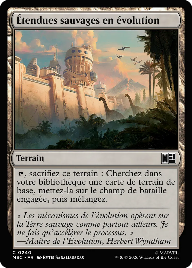 Étendues sauvages en évolution — Marvel Super Heroes Commander — Magic: The Gathering