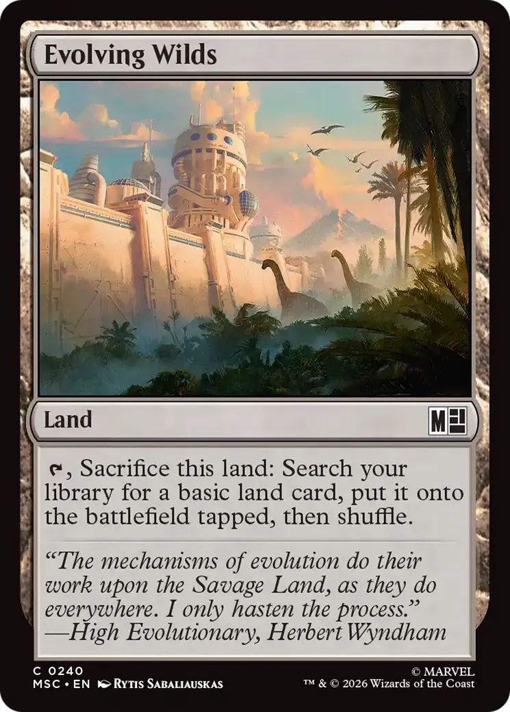 Evolving Wilds — Marvel Super Heroes Commander — Magic: The Gathering