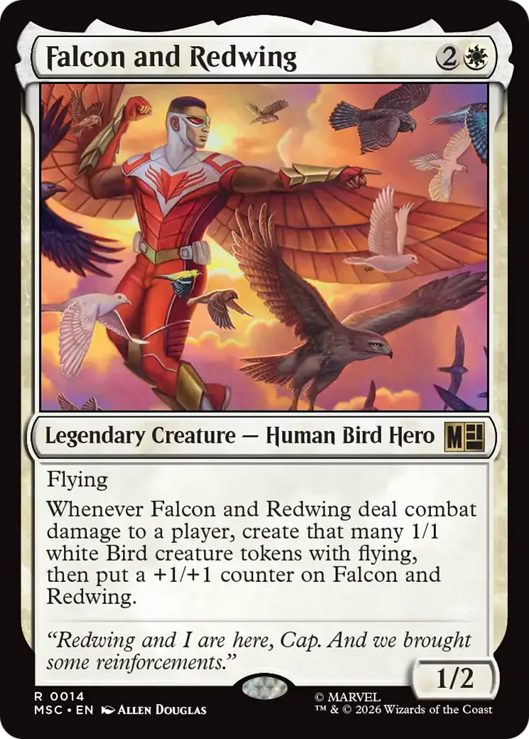 Falcon and Redwing — Marvel Super Heroes Commander — Magic: The Gathering