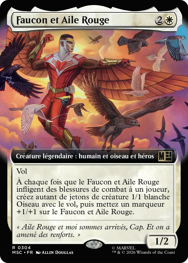 Faucon et Aile Rouge — Marvel Super Heroes Commander — Magic: The Gathering