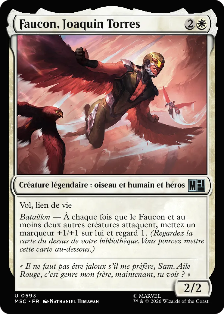 Faucon, Joaquin Torres — Marvel Super Heroes Commander — Magic: The Gathering