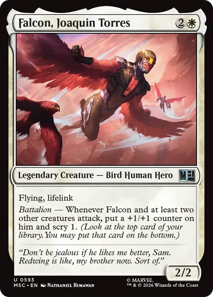 Faucon, Joaquin Torres — Marvel Super Heroes Commander — Magic: The Gathering