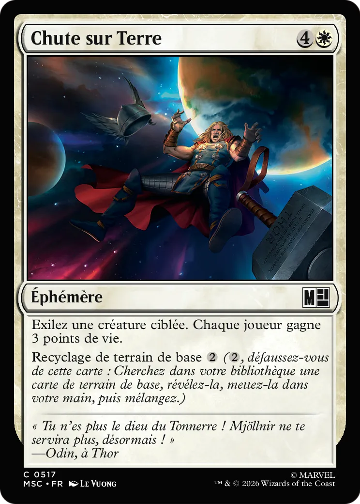 Chute sur Terre — Marvel Super Heroes Commander — Magic: The Gathering