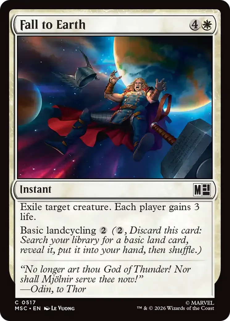 Chute sur Terre — Marvel Super Heroes Commander — Magic: The Gathering