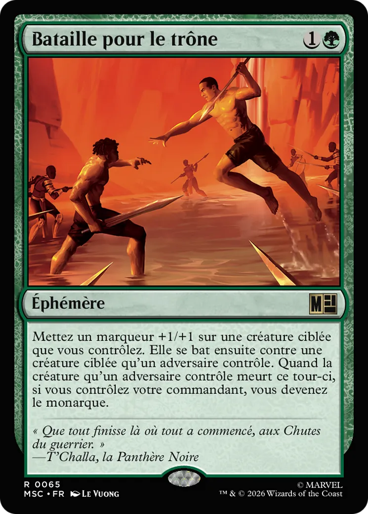 Bataille pour le trône — Marvel Super Heroes Commander — Magic: The Gathering