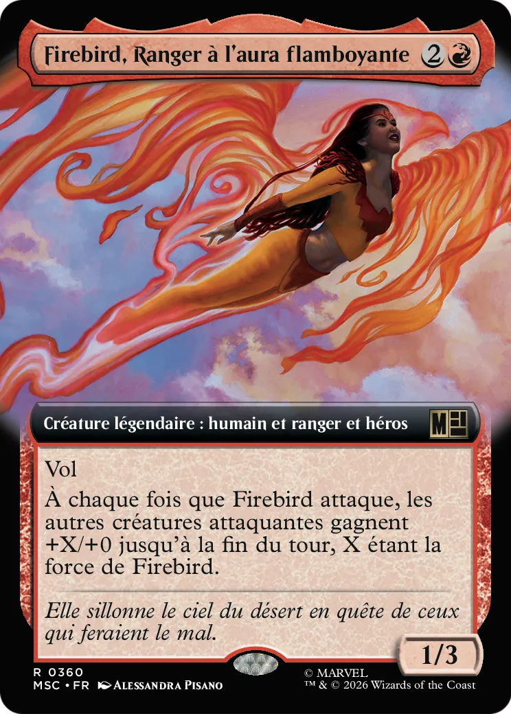 Firebird, Ranger à l'aura flamboyante — Marvel Super Heroes Commander — Magic: The Gathering