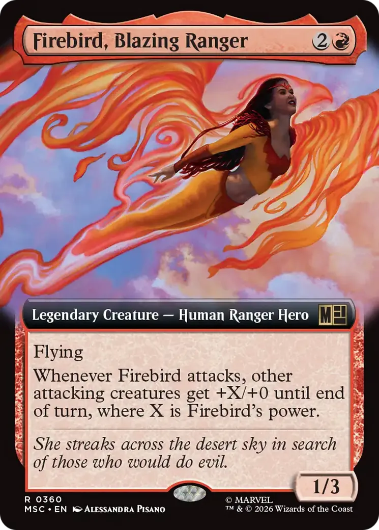 Firebird, Blazing Ranger — Marvel Super Heroes Commander — Magic: The Gathering