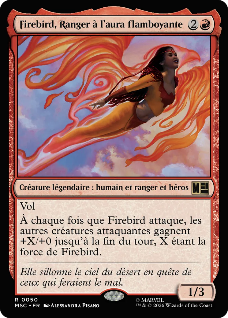 Firebird, Ranger à l'aura flamboyante — Marvel Super Heroes Commander — Magic: The Gathering