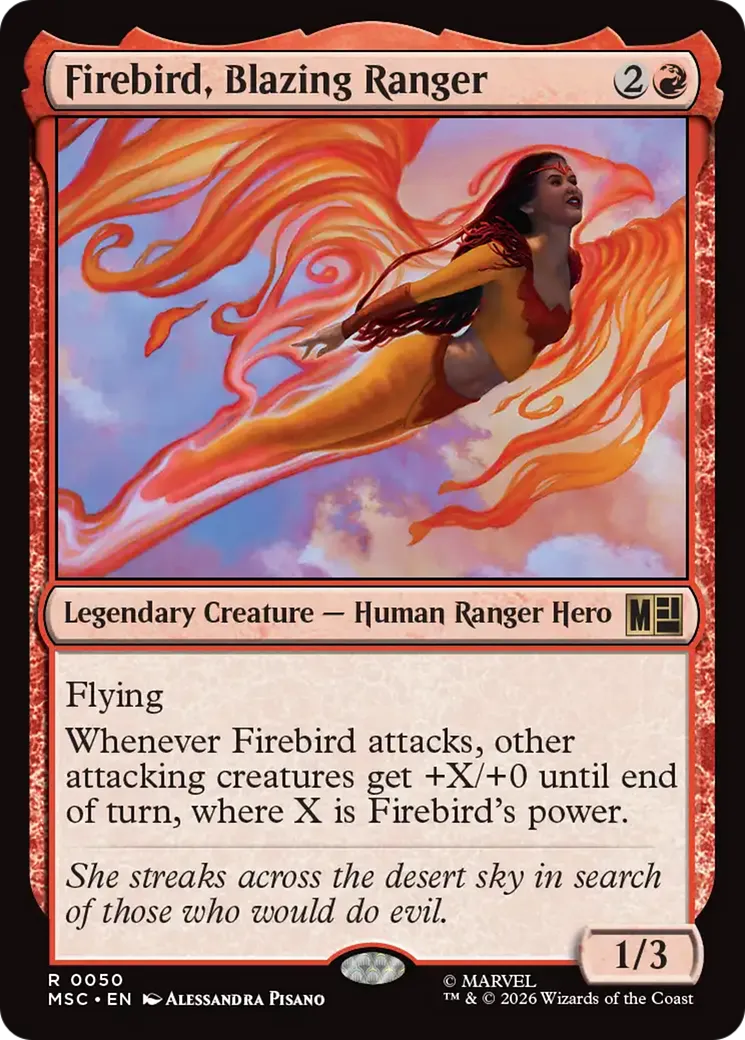 Firebird, Blazing Ranger — Marvel Super Heroes Commander — Magic: The Gathering