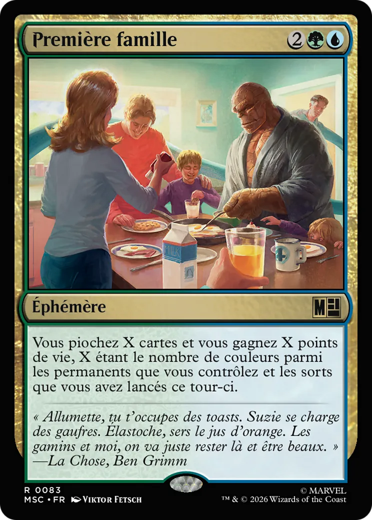 Première famille — Marvel Super Heroes Commander — Magic: The Gathering