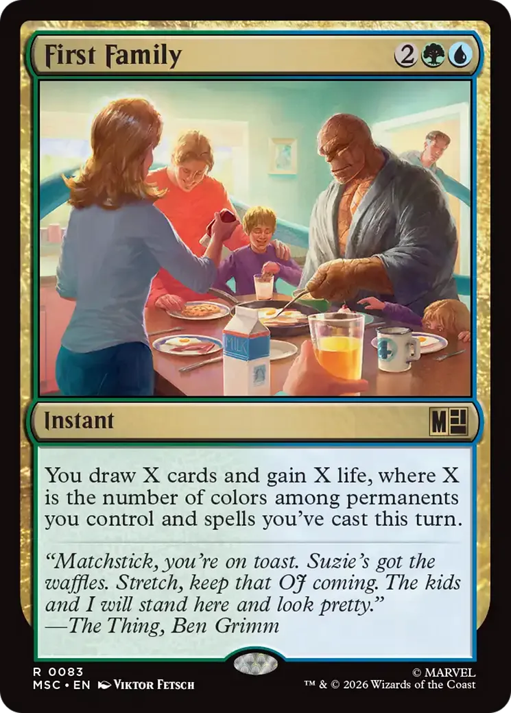 Première famille — Marvel Super Heroes Commander — Magic: The Gathering